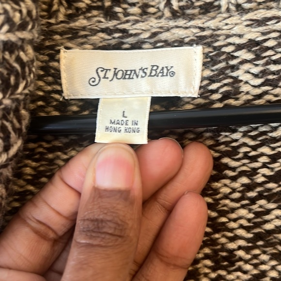 Women’s St John’s Bay Open Knit Cardigan size Large - Picture 2 of 5